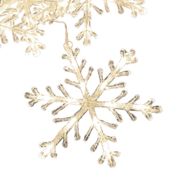 Ljusslinga Snöflinga LED Konstsmide